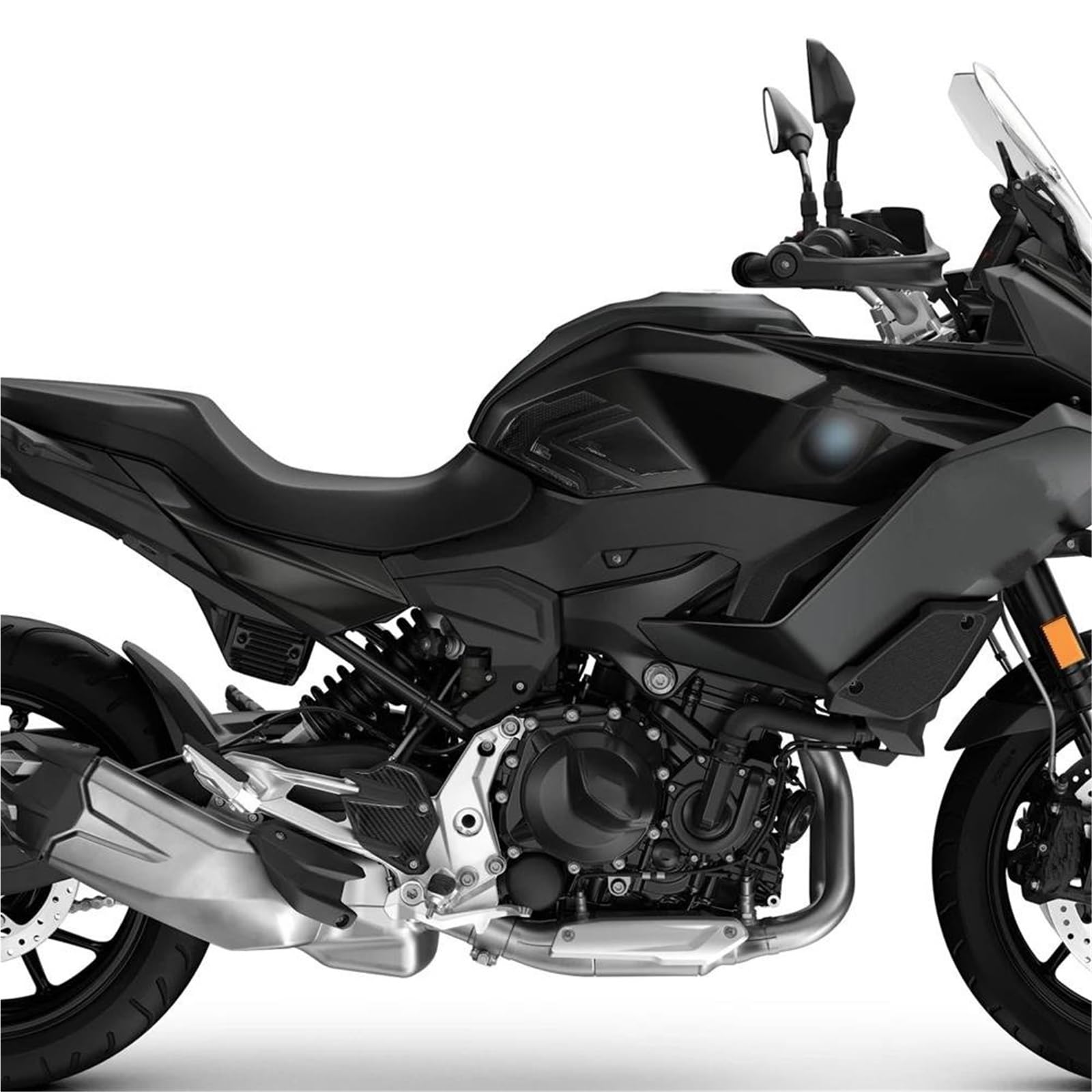 Protections Latérales Réservoir Résine 3D Compatible Avec BMW F 900 XR 2020-2022 L-140 (triple Noir