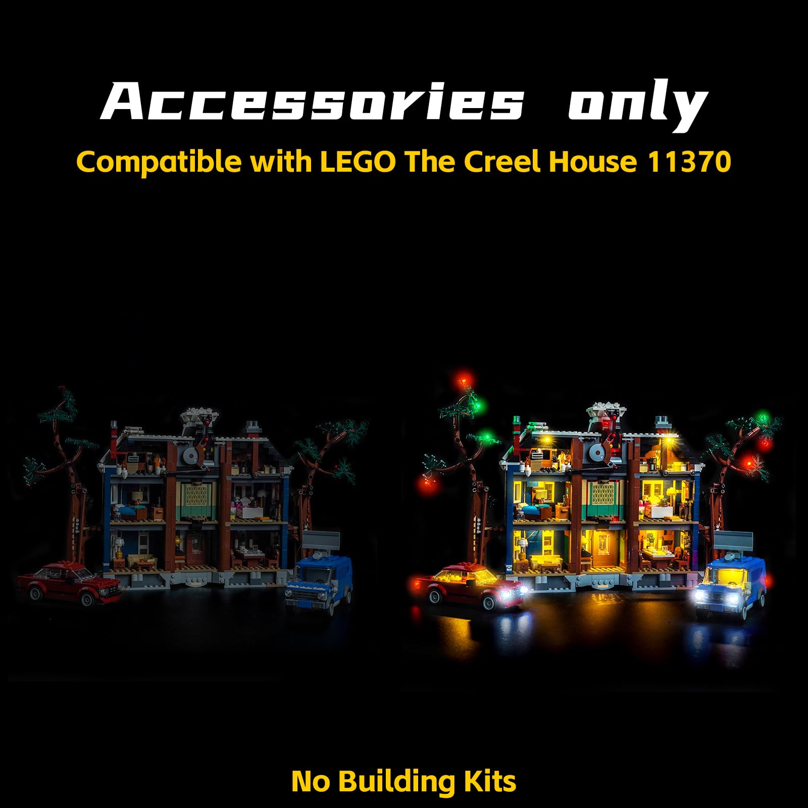Light Kit Compatible with Lego 11370 Stranger Things: The Creel House (No Model) - Image 4