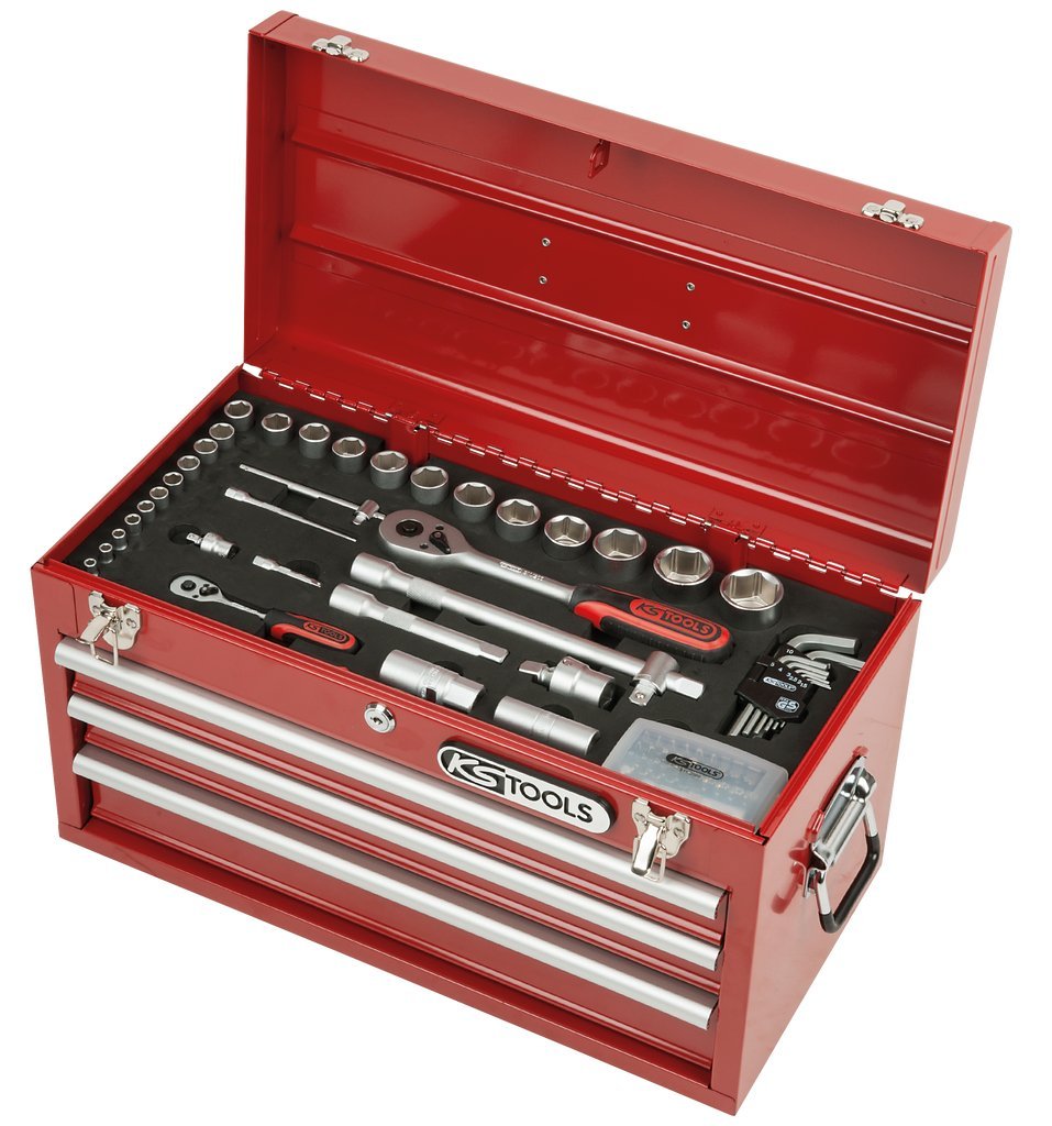 Strumenti Meccanico Precisione KS Tools 911.7550 Set Inserti 1/4 - 32 Pezzi, 75mm, Per Lavori Di Precisione Tools Professionali