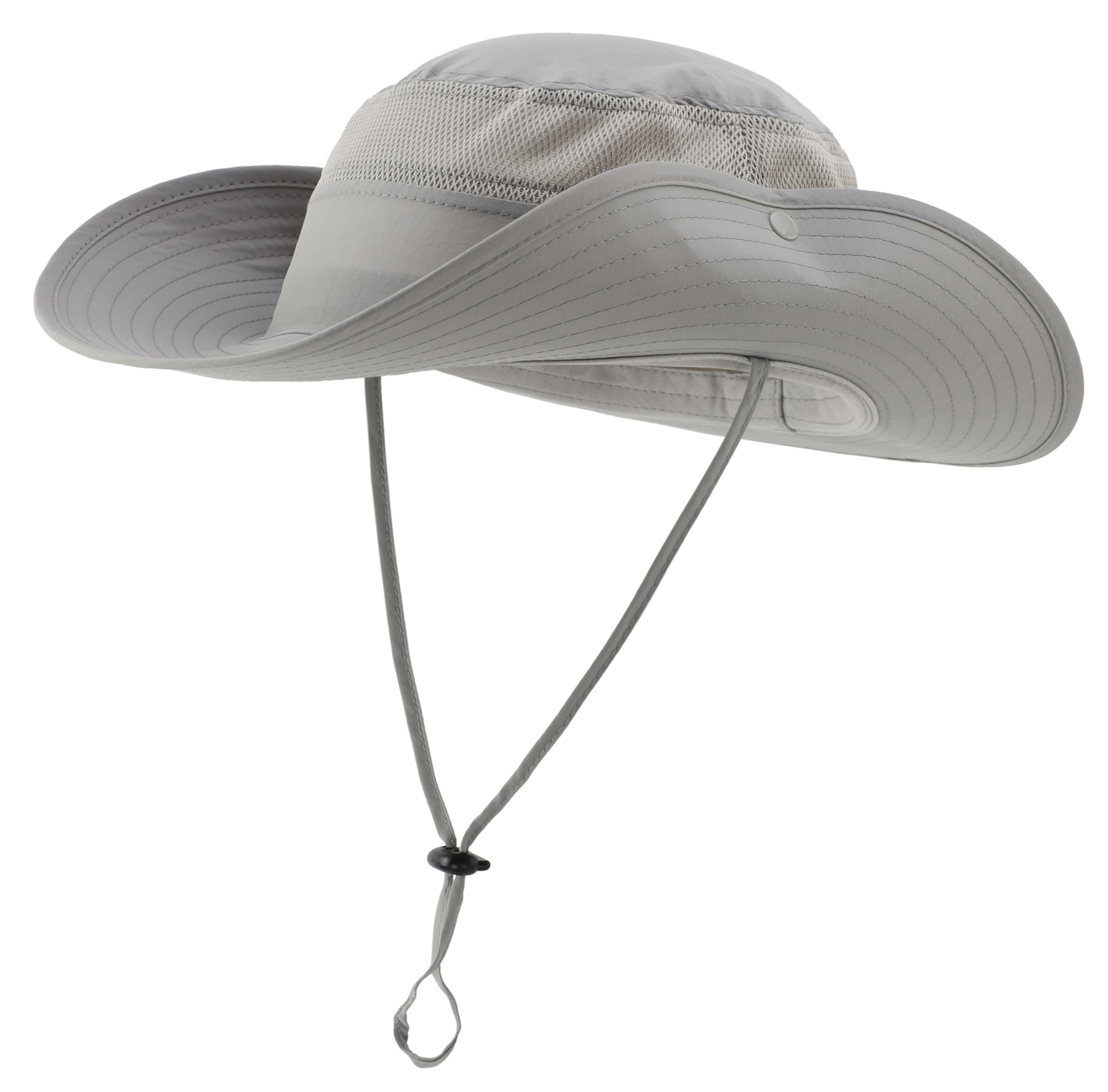 Connectyle Wide Brim Sun Hat for Men Breathable Cowboy Boonie Hat UPF 50+ Sun Protection Bucket Hat for Fishing Hiking