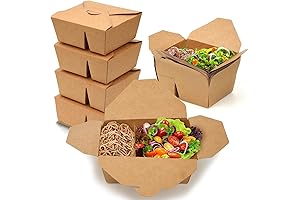 2 Compartment Take Out Food Containers (Pack of 60)