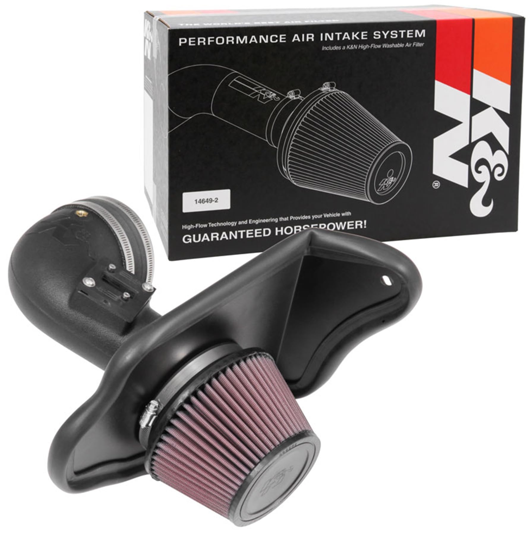K&N Cold Air Intake System: High-Flow Air-Filter, Increase Performance & Horsepower: Compatible with 2016-2019 CADILLAC ATS, 63-3100