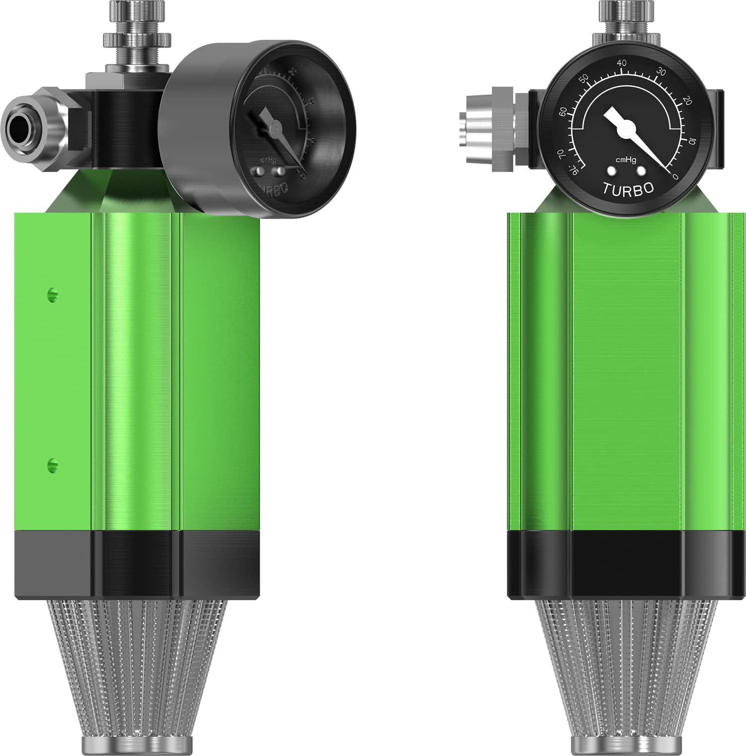 LCDXBYTFTCar Power Plant Speed Increase Fuel Economizer Intake Turbocharger Universal Booster Pump for Gasoline Engine Vehicles (Green)