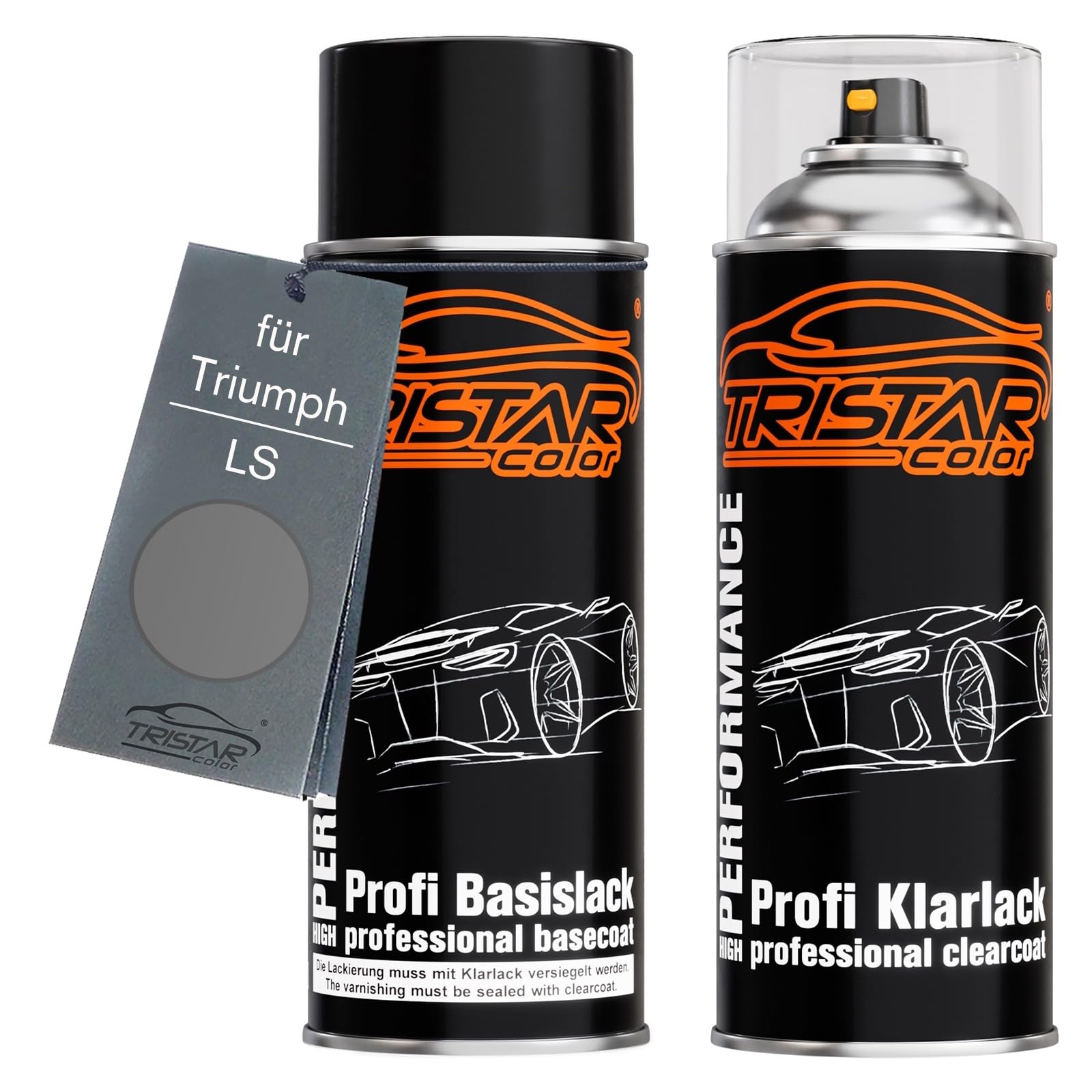 Tristarcolor Matt Graphite Motorcycle Paint Spray Can Set For Triumph Ls Base Coat Clear Coat Spray Can 400Ml