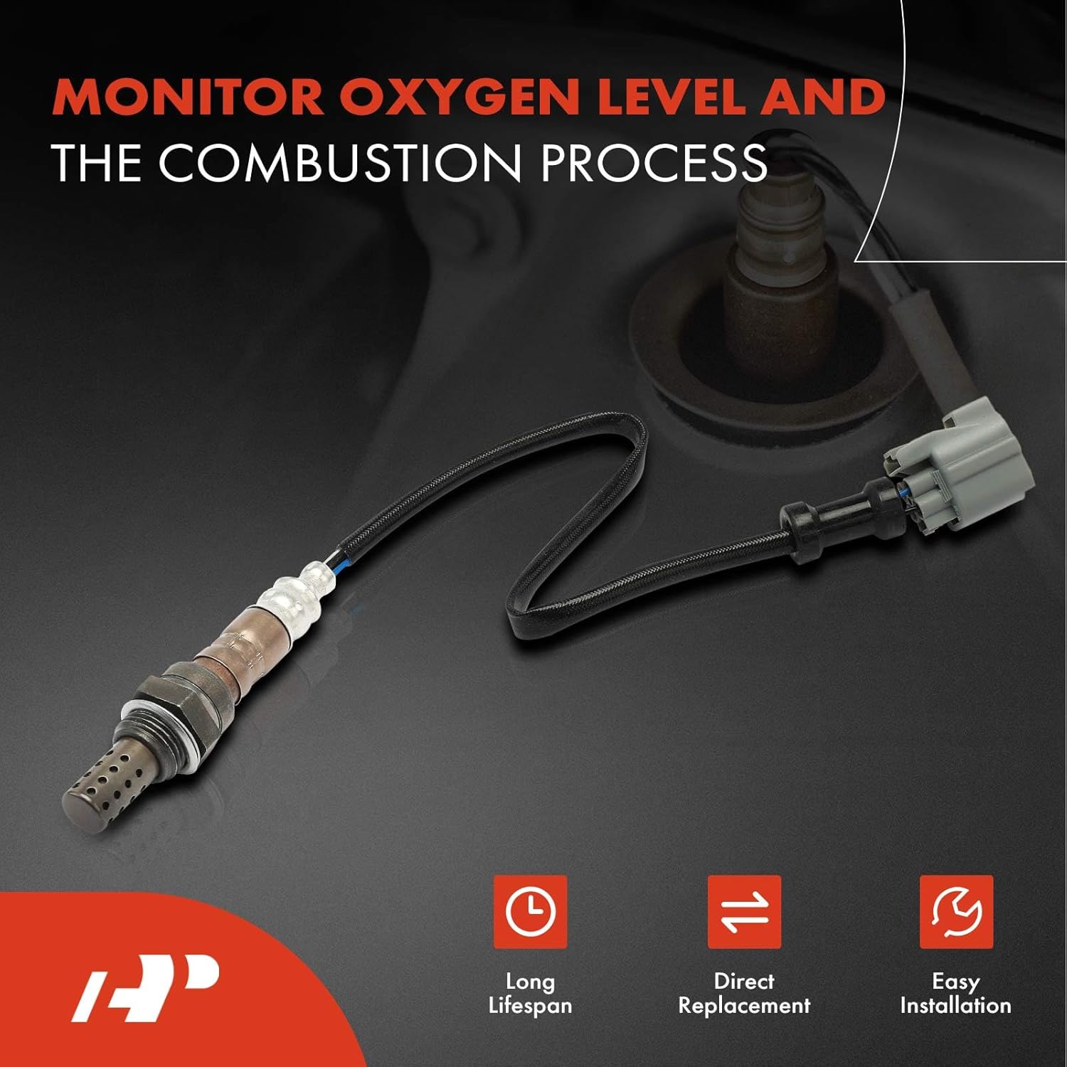 A-Premium O2 Oxygen Sensor Compatible with Honda CR-V CRV 2005-2006 2.4L, Upstream and Downstream, 2-PC Set