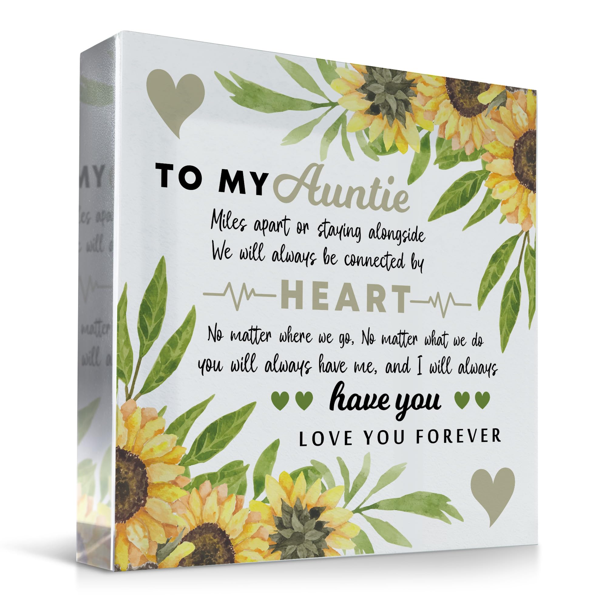 Red Ocean Special Auntie For Christmas Birthday Thank You For Auntie From Niece Nephew Plaque Novelty Best Keepsake