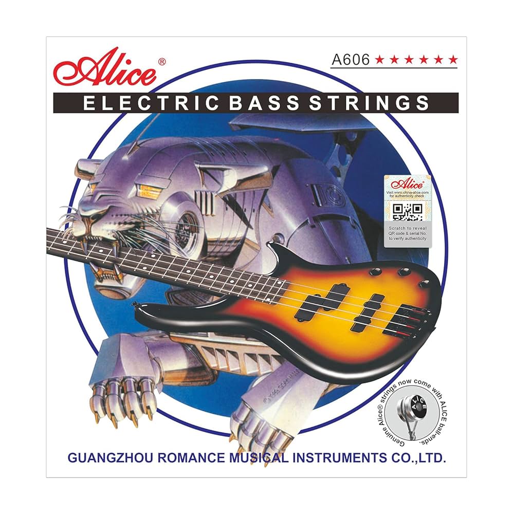 Amazon.com: Alice Bass String 4 Strings Set, Nickel Alloy