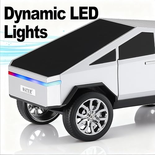 Miniatura 8 de Futuristic Truck Model Bluetooth Replica Speaker with LED Display Screen  Considerate Gift for Car Design Fans & Audio Users, TWS Stereo, FM, USBTF