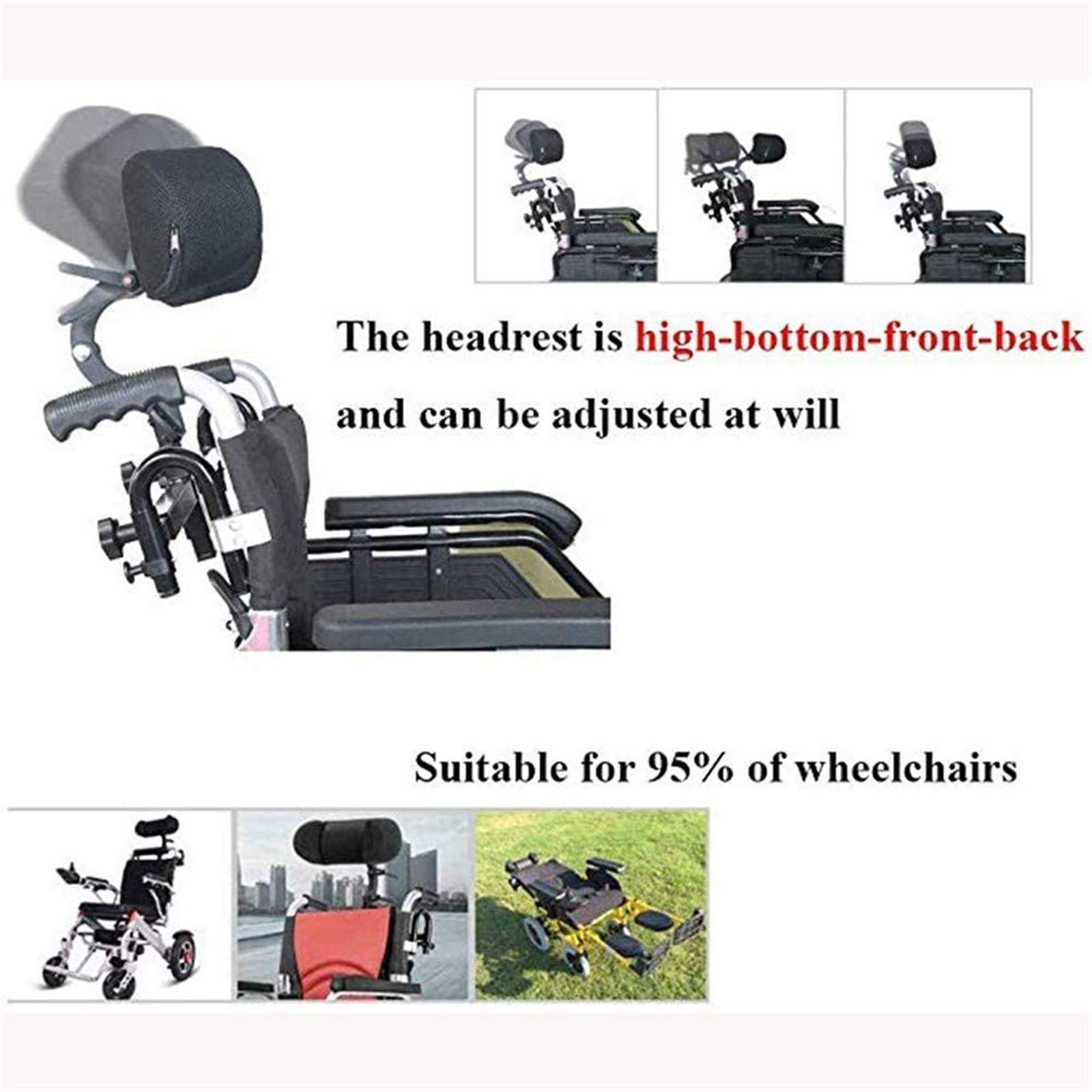 Reposacabezas para silla de ruedas Reposacabezas para silla de ruedas Soporte para el cuello Cómodo cojín para el respaldo del asiento Almohada Soporte para el cuello Almohada Ajustable Universal Cóm