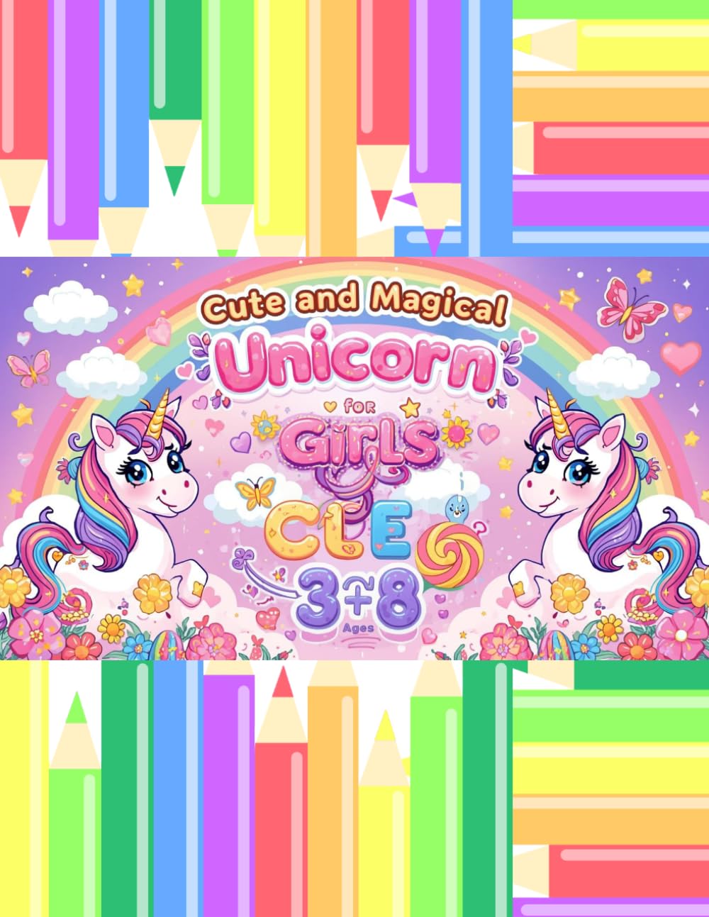Unicorn Coloring Book for Kids: Cute and Magical Unicorn Coloring Pages for Girls Ages 3–8