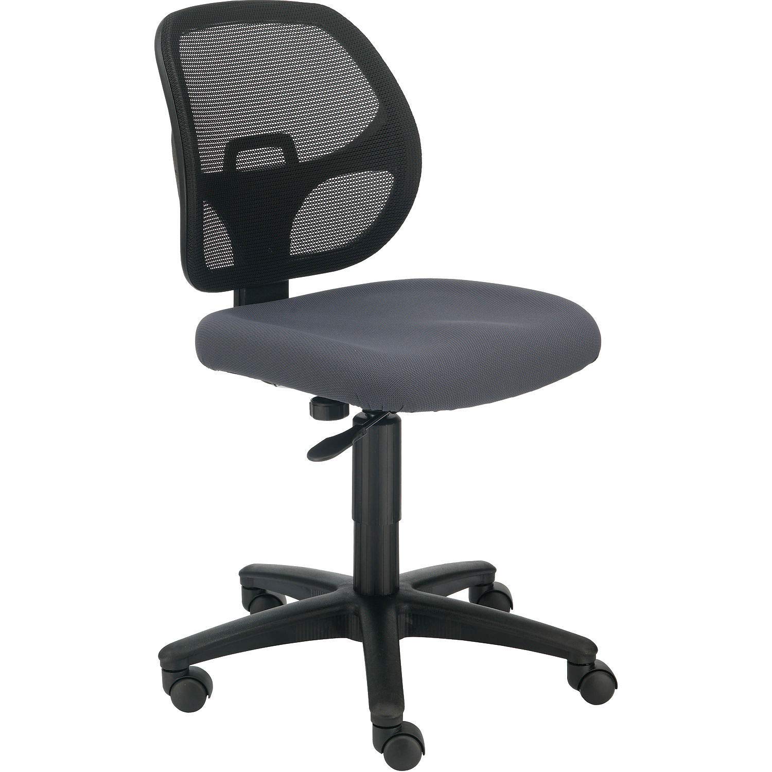 Global IndustrialArmless Mesh Back Office Chair, Fabric, Gray