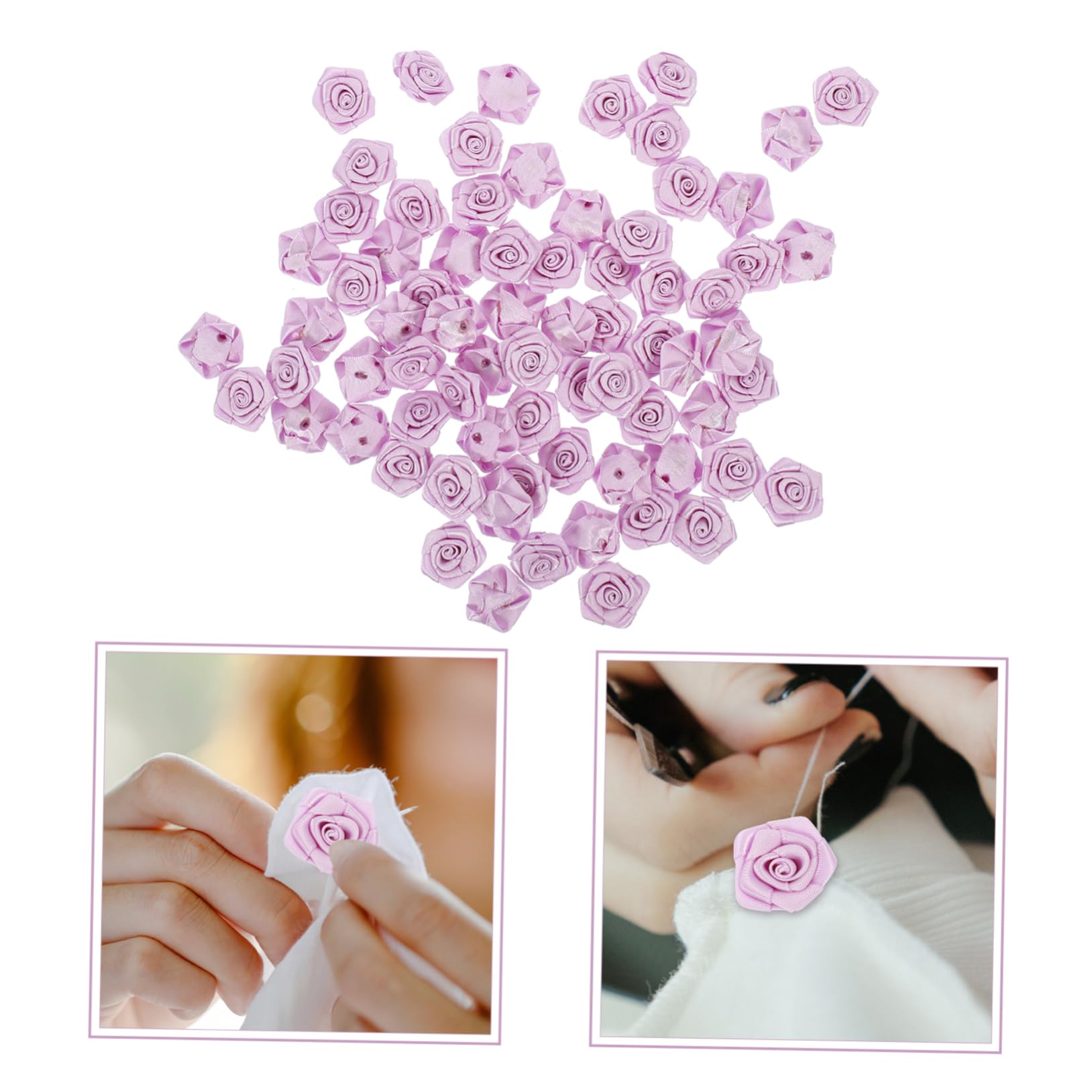 500stücke Künstliche Rosenblüten Aus Polyester Für -projekte Brautstrauß-Dekoration Praktische Kleidung Blumen Für Hochzeiten Und Partys Vielseitige Bastelblumen