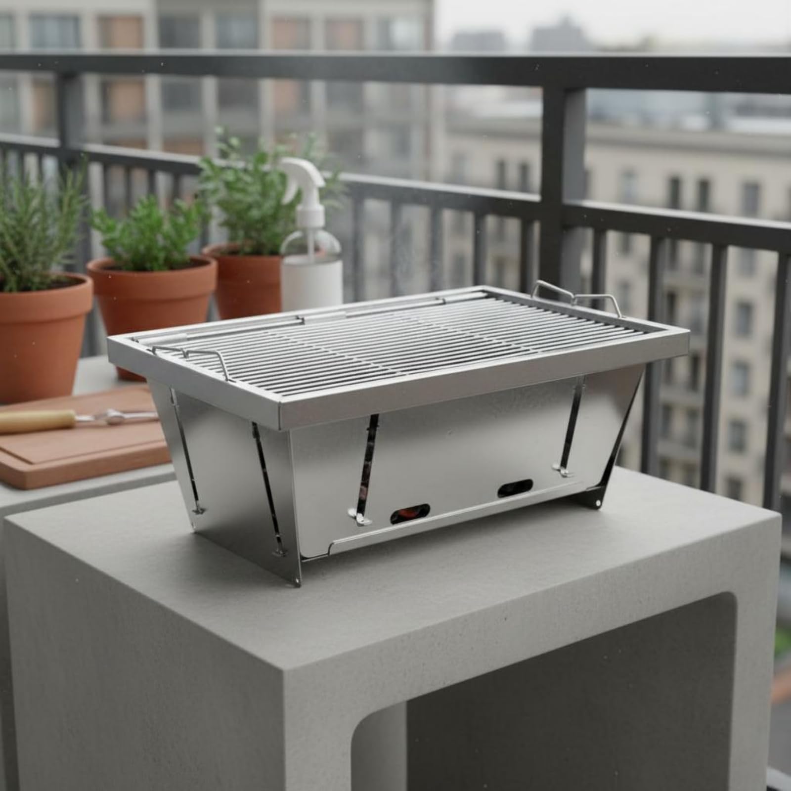 Parrilla 304 de Acero Inoxidable Compatible con Mesa IGT Parrilla Plegable de Acero Inoxidable Resistente Al Calidez para Campistas, Aire Libre