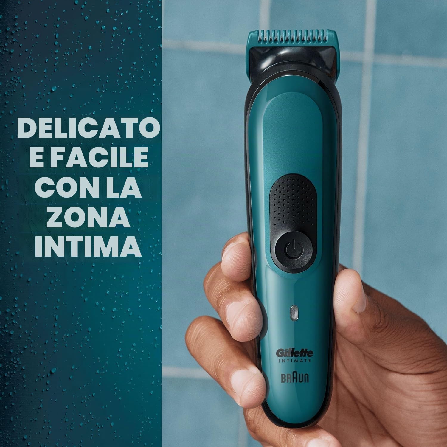 Gillette Intimate - Rasoio intimo, da uomo, I3, per zona intima Skinfirst, impermeabile, precisione e comfort per una rasatura ottimale