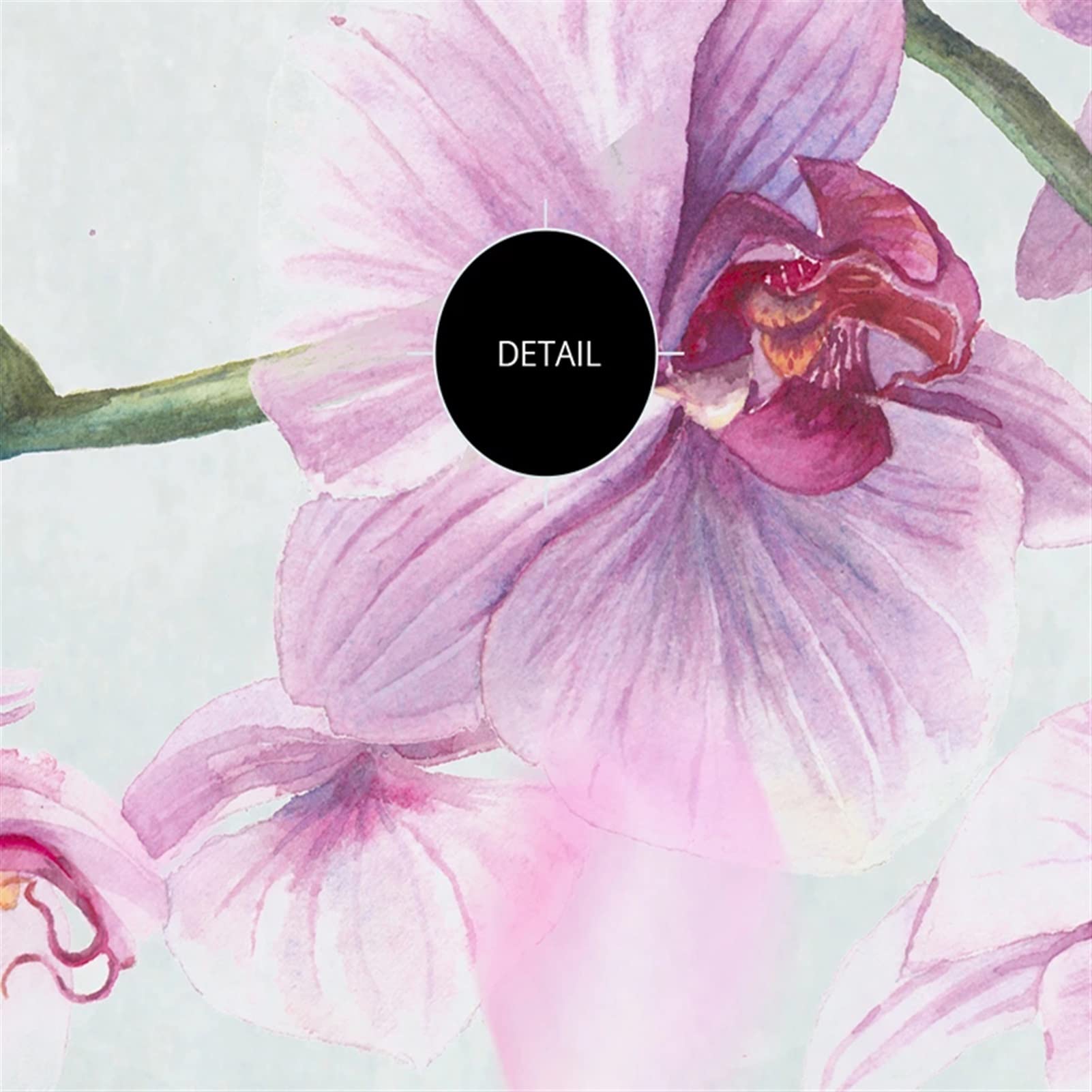 Adesivo Da Parete/Carta Parati Foto wallpaper fiori dipinti a mano fiori uccelli farfalla orchidea murales soggiorno camera da letto home decor 3D non autoadesivo / autoadesivo murale Decorazione Mura
