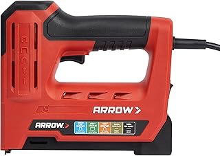 Arrow ET501F Corded 5-in-1 Professional Electric Staple and Nail Gun, Wire Stapler, Brad and Pin Nailer for Upholstery, Fr...