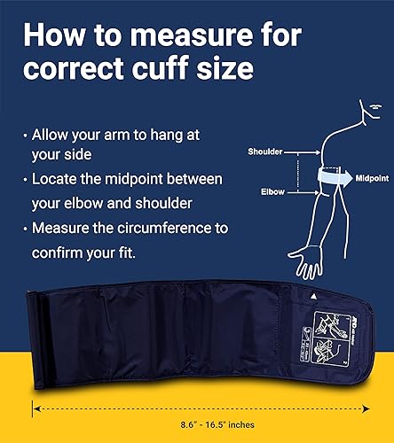 Miniatura 9 de AD Medical Monitor de presión arterial en la parte superior del brazo con puño de amplio alcance UA-651