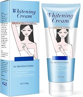 Skin Lightening Cream, Underarm Whitening Cream for Dark Skin and Private Parts, Fade Melanin on Body Armpit Knees Elbows 50g