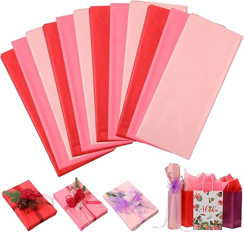 Outus 120 hojas de papel de seda de Navidad a granel para envolver regalos, 20 x 26 pulgadas, papel de seda surtido para cajas de regalo de