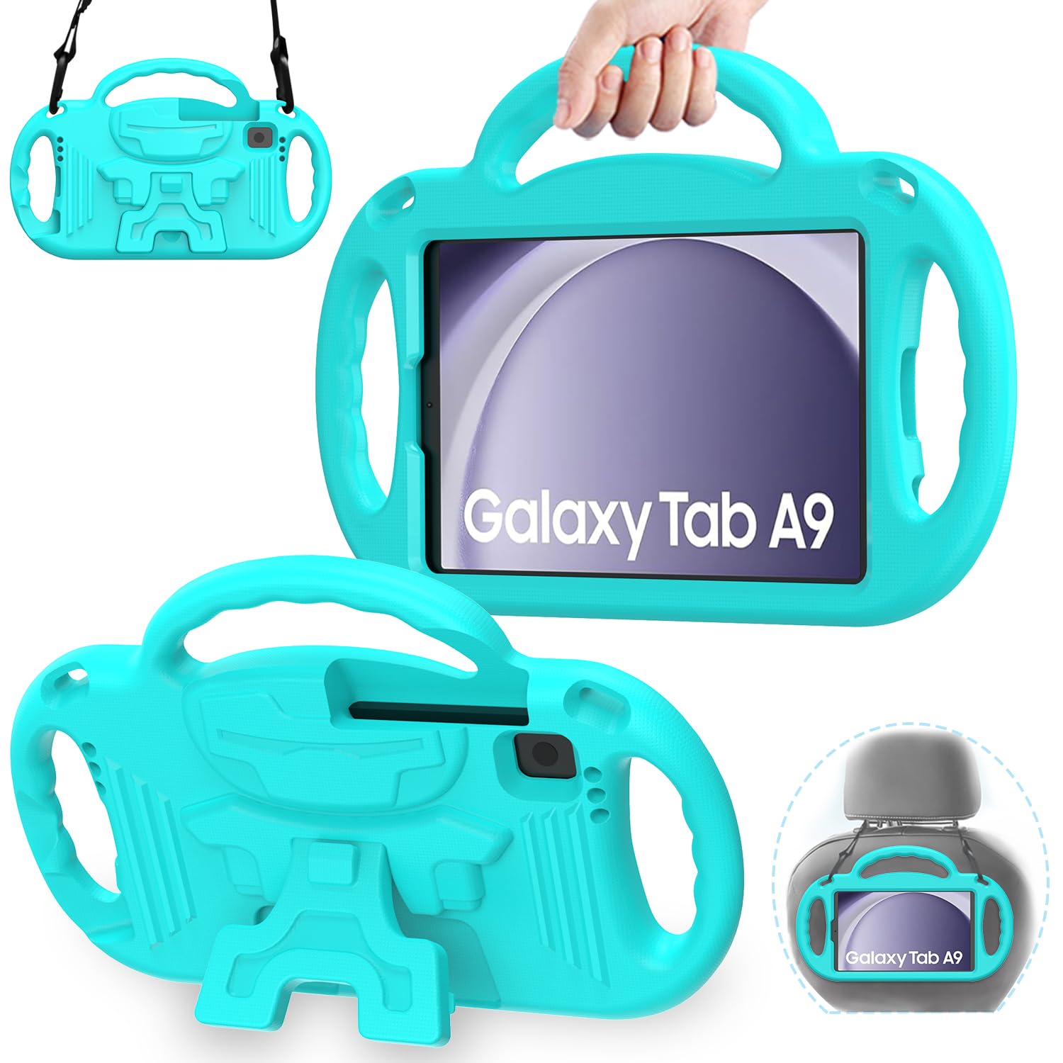 AVAWO Samsung Galaxy Tab A7 lite Case Kids with Shoulder Strap