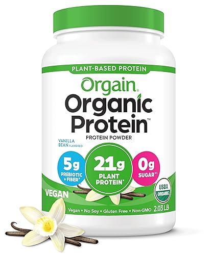 Miniatura 9 de Orgain - Polvo de proteína a base de plantas orgánicas, café helado, 60 mg. de cafeína, vegana, baja en carbohidratos, sin productos lácteos, sin