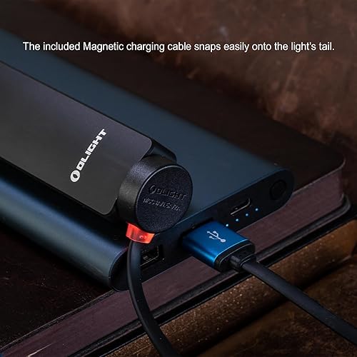 Miniatura 8 de OLIGHT Arkfeld Pro - Linterna EDC recargable con haz verde, luz UV y LED blanco, linterna plana portátil de 1300 lúmenes, triple fuente de luz,