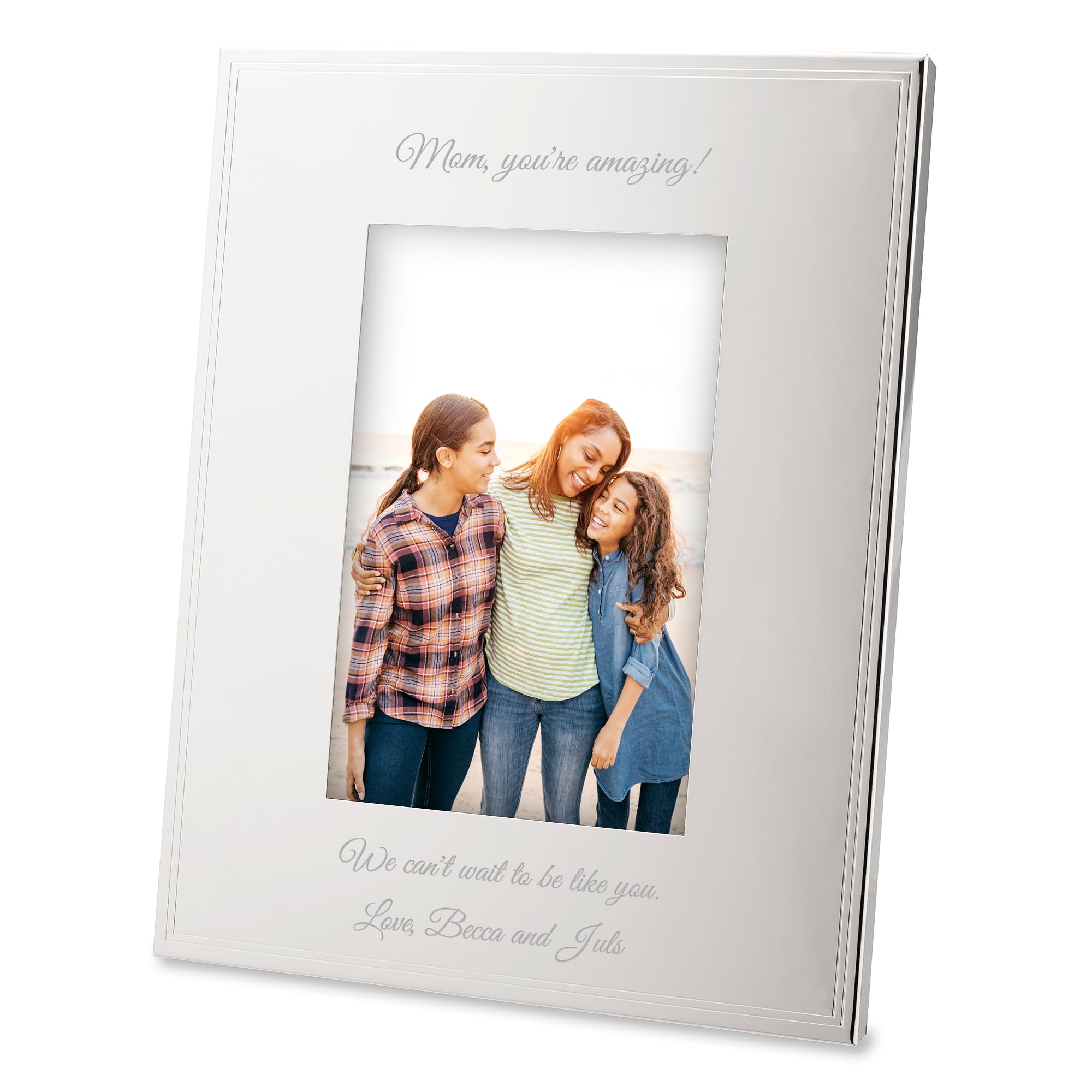 THINGS REMEMBERED Engraved Silver Tremont 4 x 6 Horizontal Picture Frame (Customization Included)