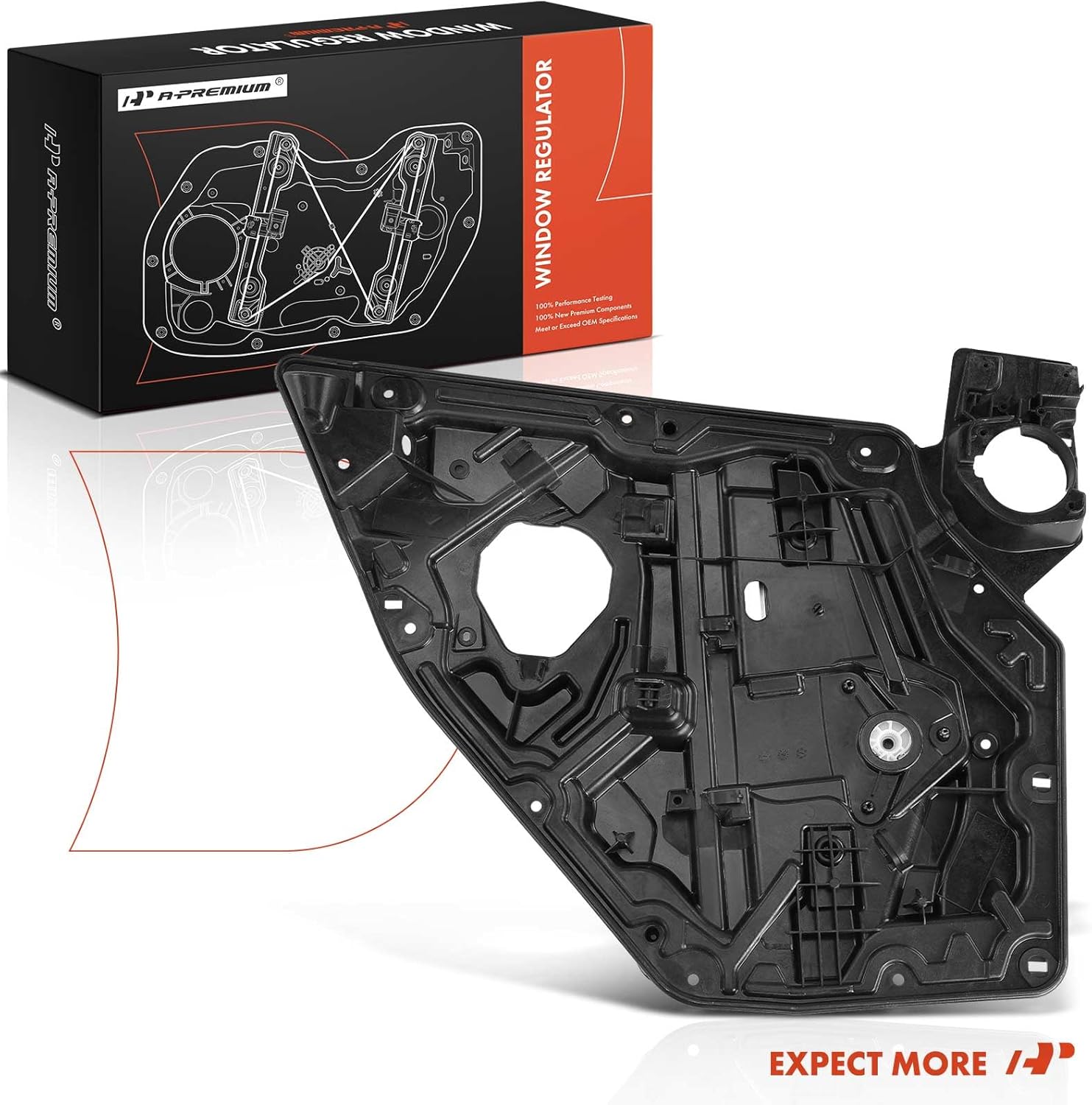 A-Premium Electric Power Window Regulator Without Motor Compatible with Dodge Charger & Chrysler 300, 2011-2021, Rear Left Driver Side