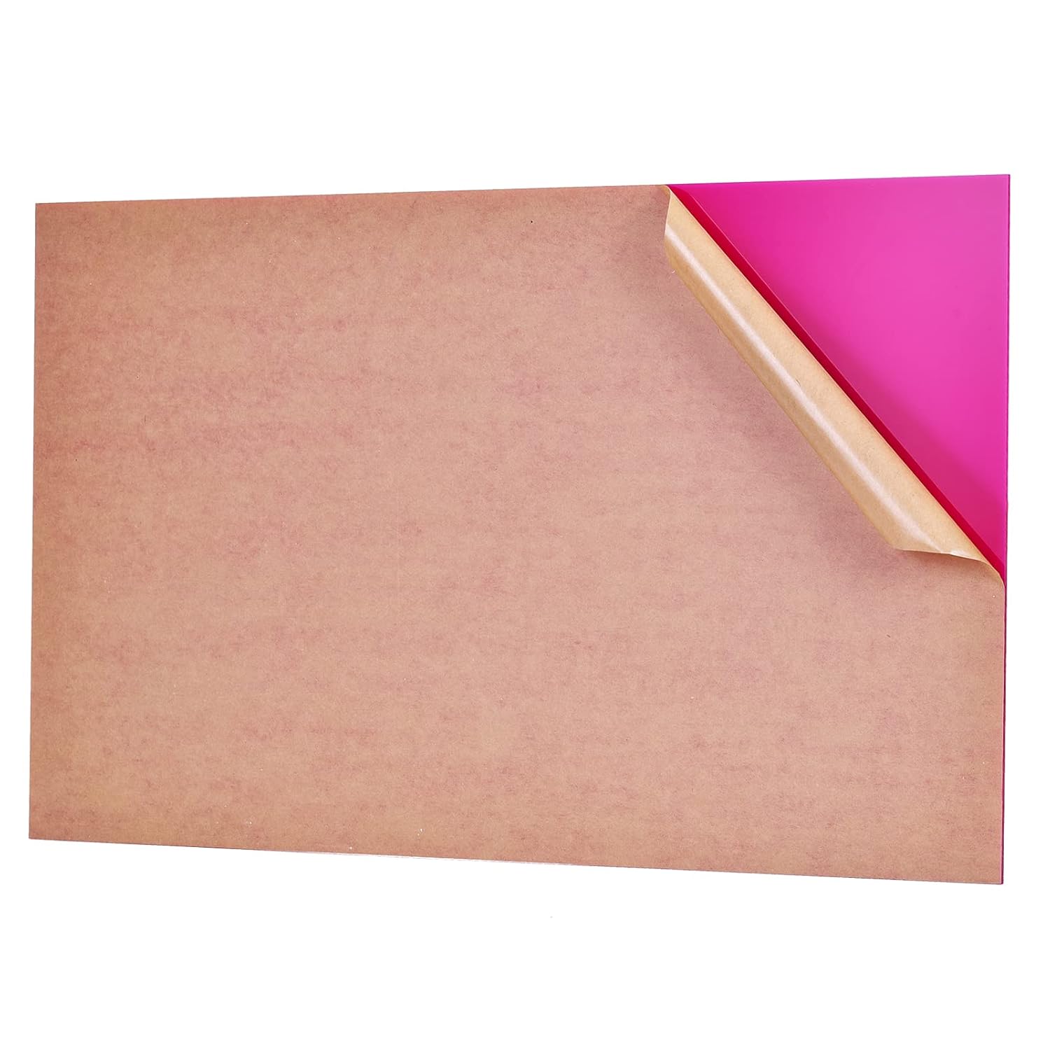 Pink Cast Acrylic Sheet (Opaque, 12 x 20 x 0.118 Thick) for Signs, DIY Projects.