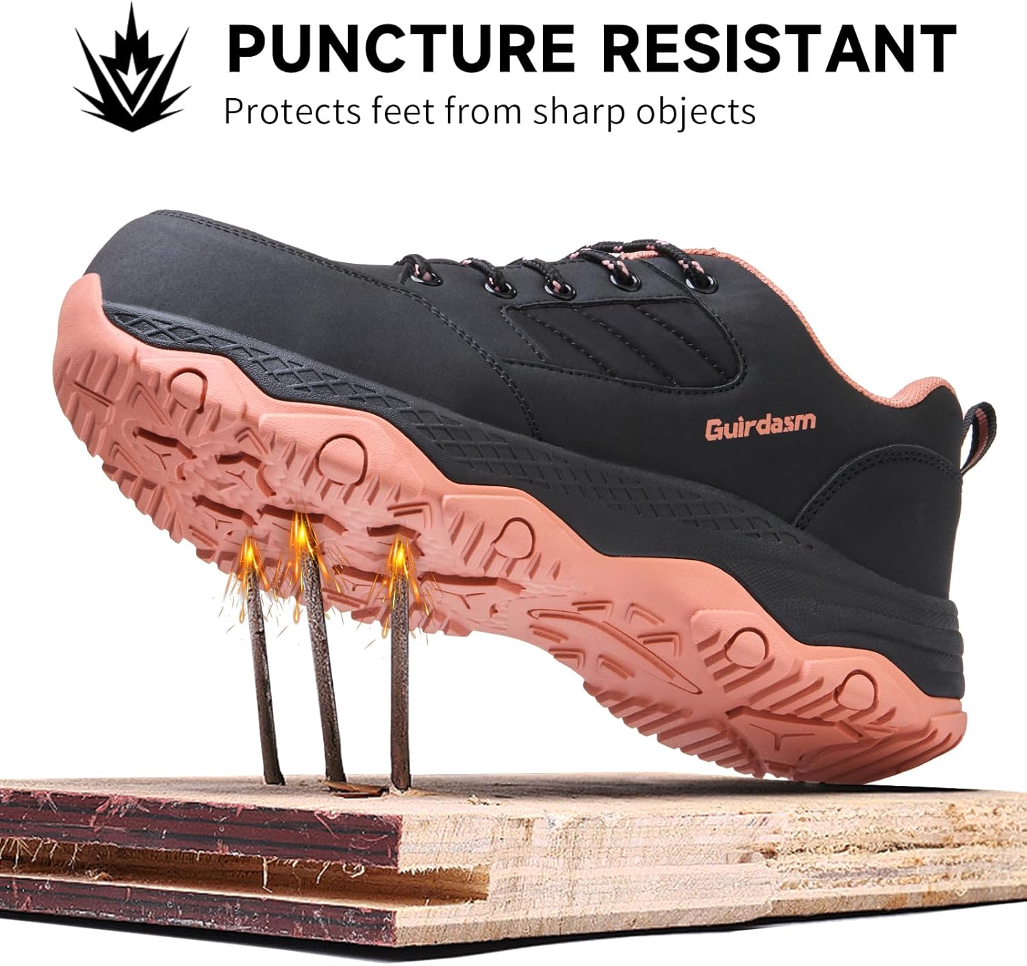 Wide Steel Toe Shoes for Women Waterproof Non Slip Work Shoes Lightweight Slip Resistant Safety Shoes Indestructible Construction Composite Toe Sneakers - Image 5