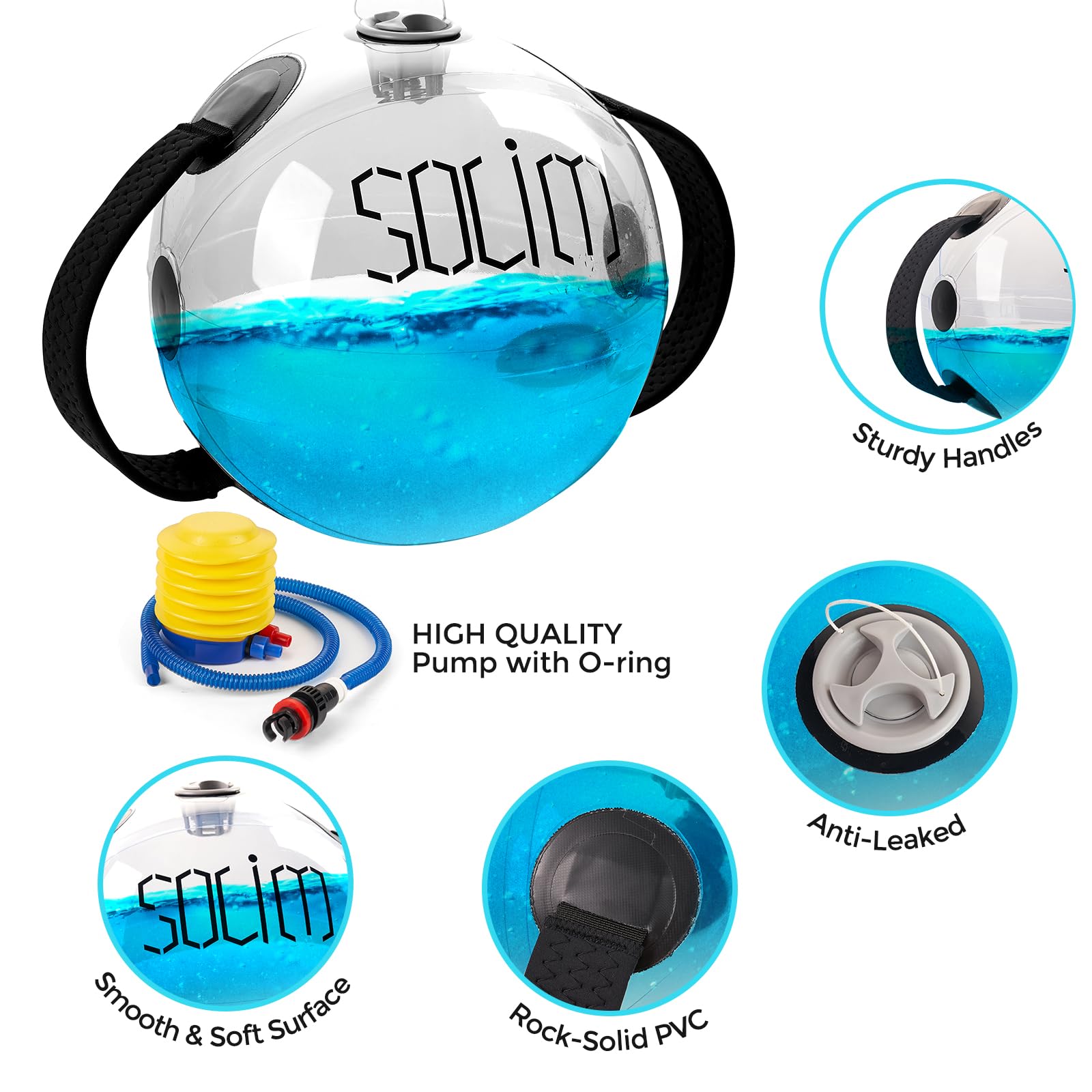 15kg Water Power Bag Fitness Aqua Bag For Home Gym... - Grandado