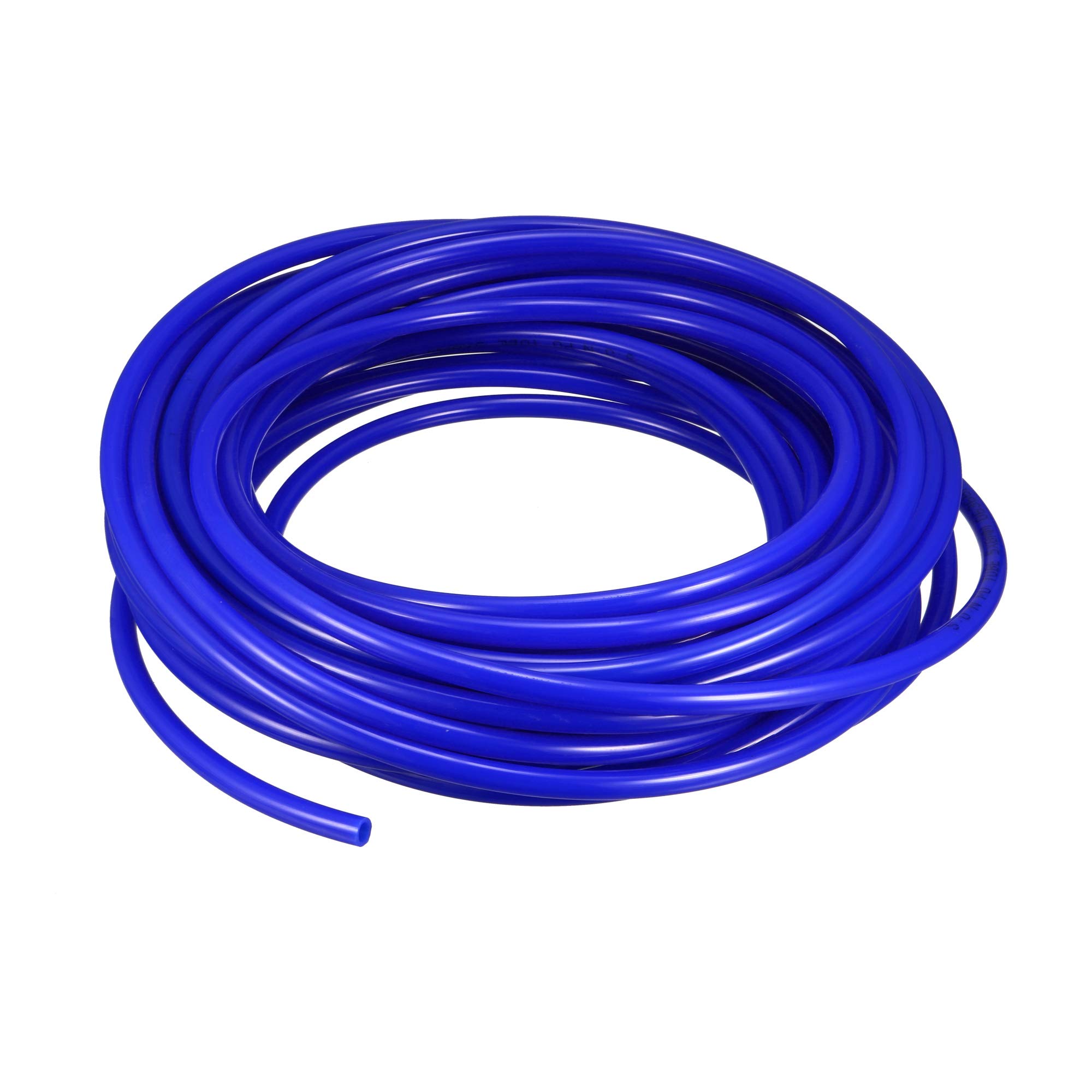 Uxcell Blue Sourcing Map Pneumatic Air Tubing, 8Mm Od X 5Mm Id 15M(49.2Ft) Pu Polyurethane Air Compressor Tubing Hose Pipe