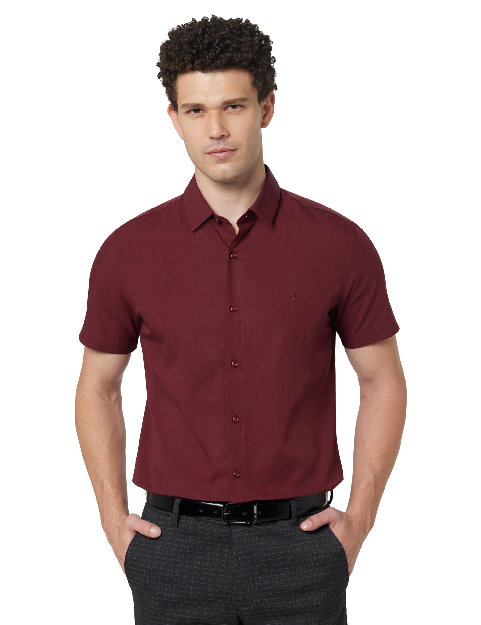 united colors of benetton Men's Cotton Slim Fit Shirt-picture-11