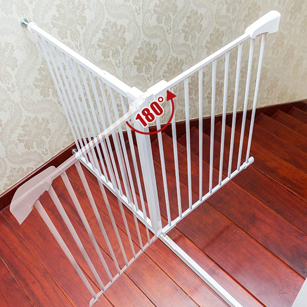 Pet Playpens Child Safety Gates Scale Barriera Bambino Pet Gate Extendable, Auto Chiudi, Due Direzioni, Montaggio a Pressione Scala-Balusters/201-209Cm