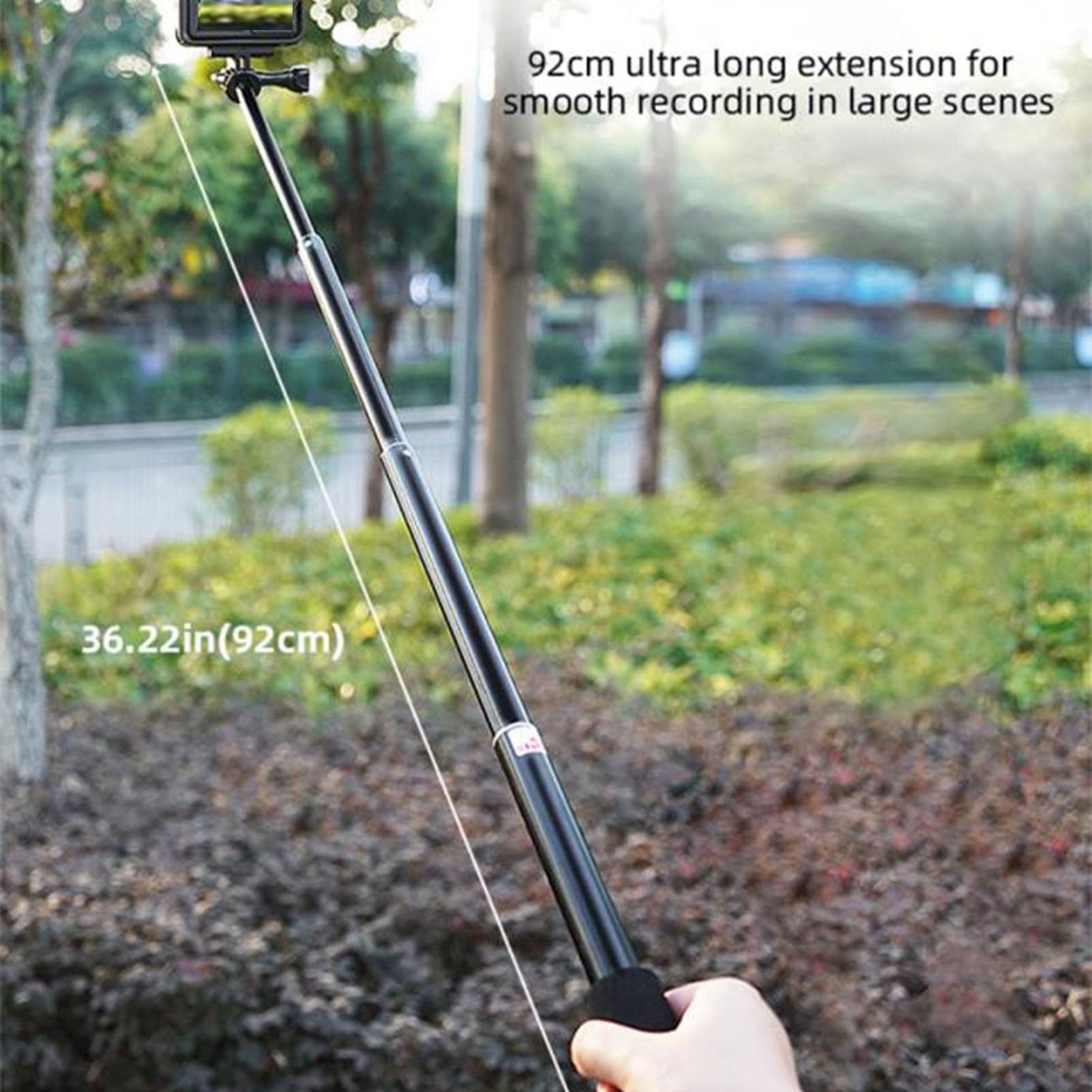 36.22inch Aluminum Alloy Selfie Stick Extension Rod with U Mount for OSMO Pocket 3, X3, Action Camera, Extendable Selfie Stick Selfie Stick