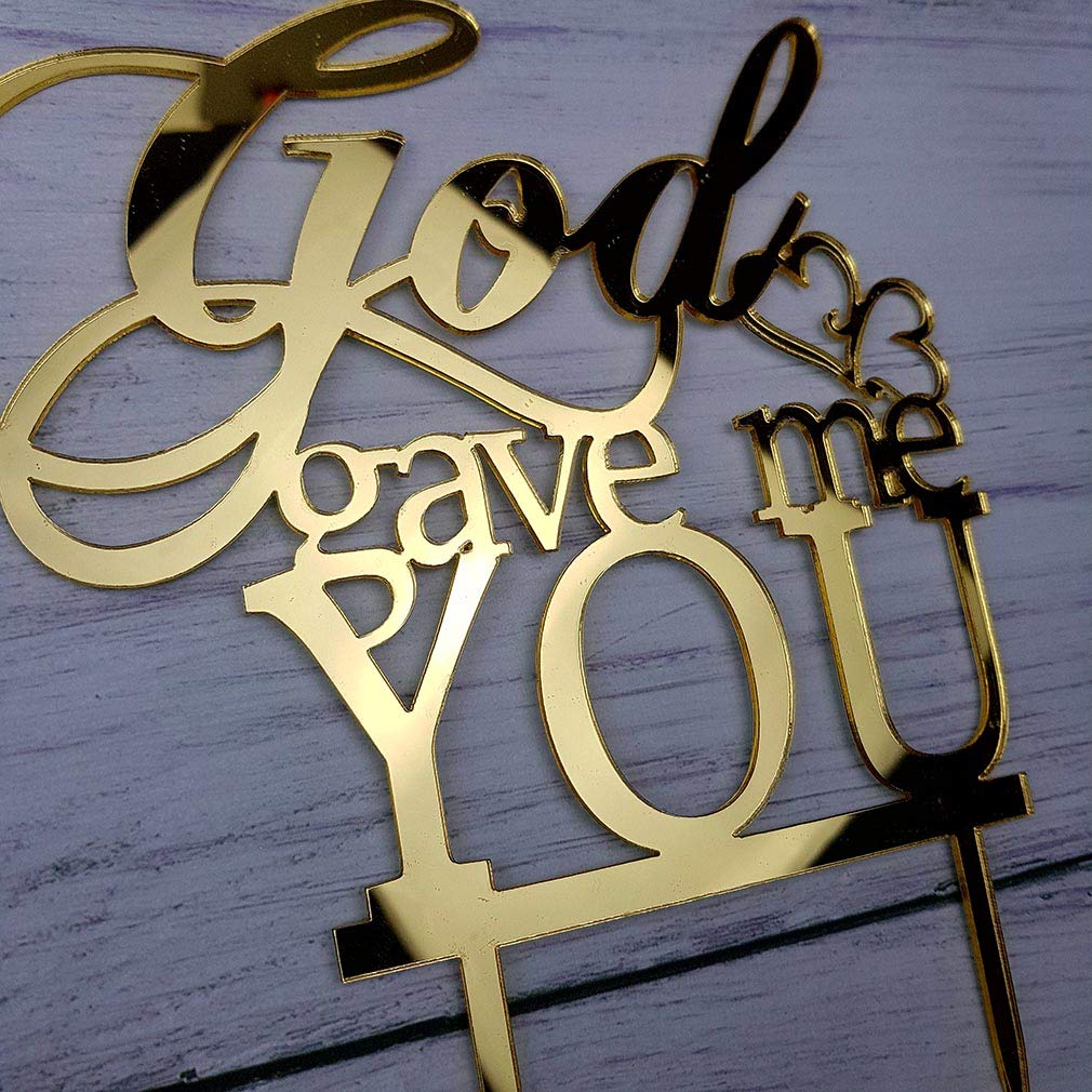 Premium Always And Forever God Mirror Cake Topper, Bridal Shower Acrylic Cake Topper, Wedding Cake Topper Decoration By RUIXUAN