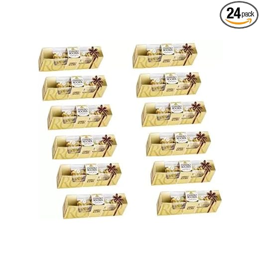 Ferrero Rocher Milk Chocolates, (4 Pcs X Pack of 12)