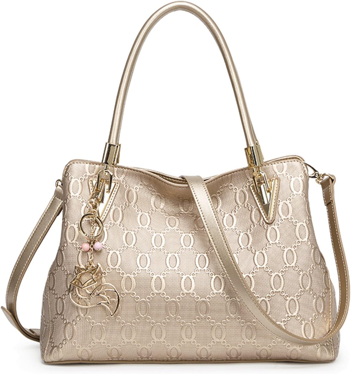 MATAGA Women's Leather Handbags Cross Body Tote Diamond Lattice Embossing Leather Shoulder Bags Luxury Ladies