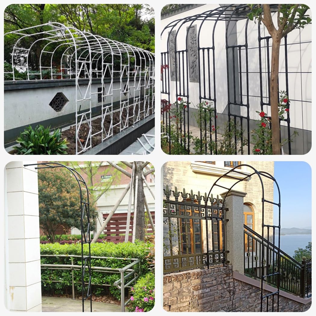 Traliccio Arco Da Giardino Per Rose Piante Rampicanti Semi- Arcos Di Rosa Pergolato - Per Verdure, Frutta, Fiori, Viti, Cetrioli(120 * 240cm/3.9ft*7.8ft)