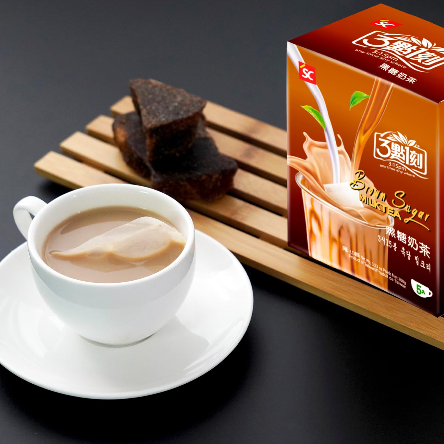Té con leche y azúcar moreno 100 GR