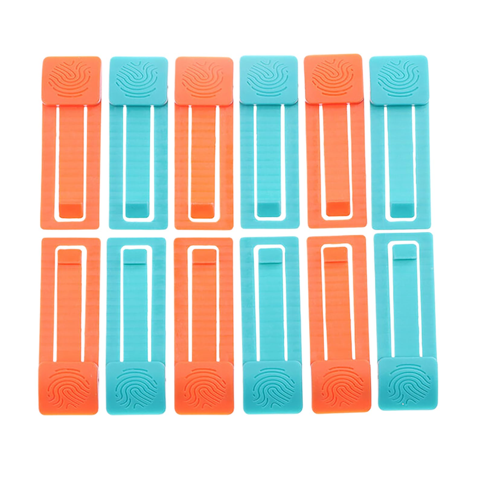 RUDFUZ Surfbrett Flossenverschlüsse - 6 Stück Board-Finnen-Clips In Blau/Orange