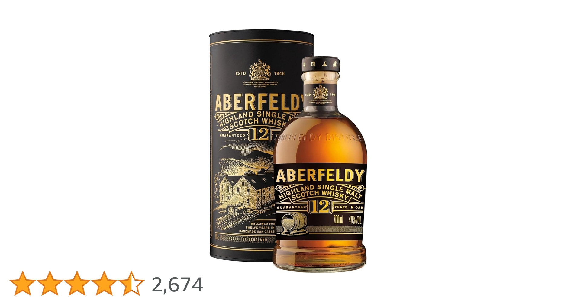 Aberfeldy 12年 シングルモルトウイスキー 1L アバフェルディ 12年 正規 | 世界の酒リカーズマスター