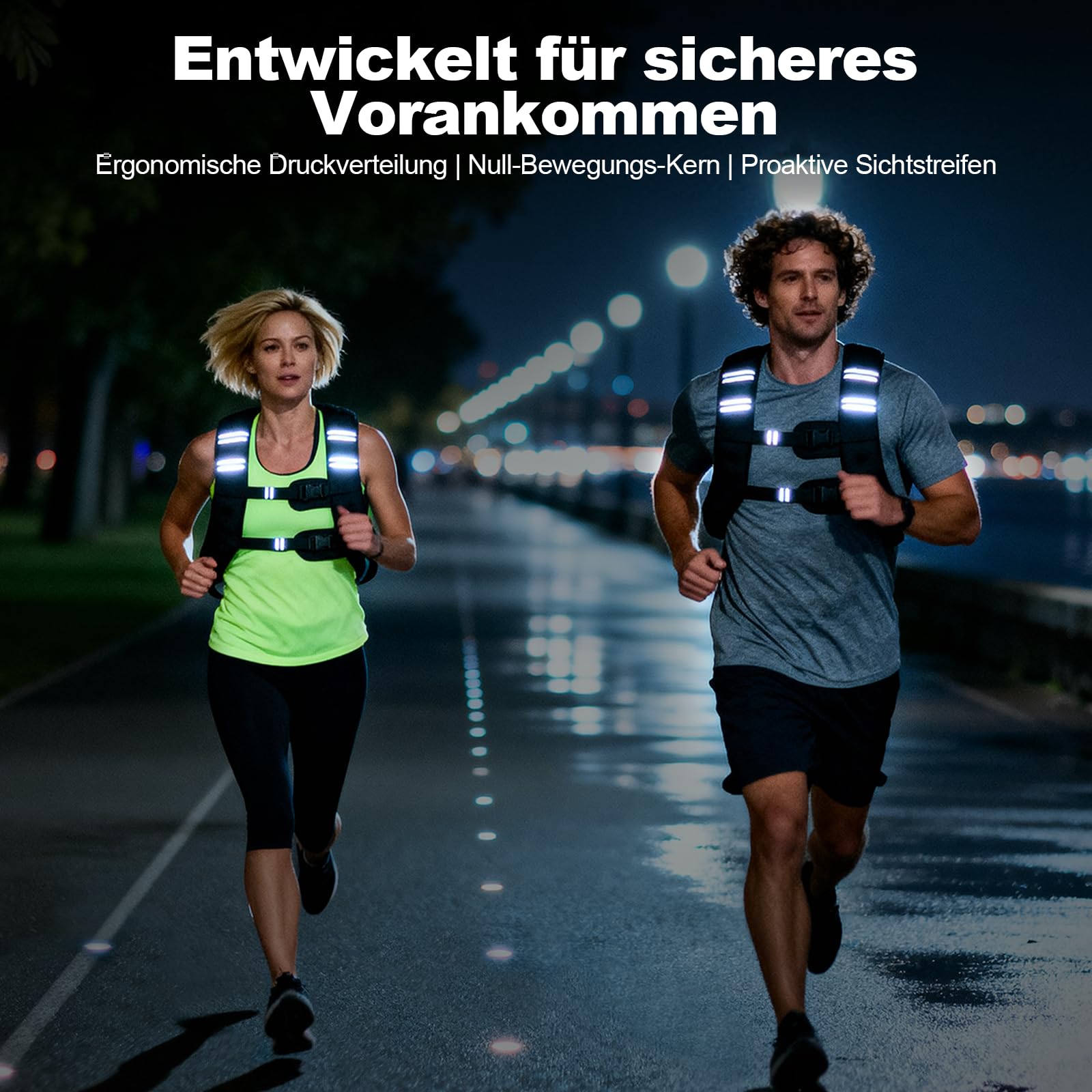 POWER GUIDANCE Gewichtsweste 6-20LB (2.7-9kg) Fix, Neopren Wasserdicht & Atmungsaktiv, Verstellbarer Brustgurt (89-127cm), Mit Staufach für Fitness, Laufen, CrossFit