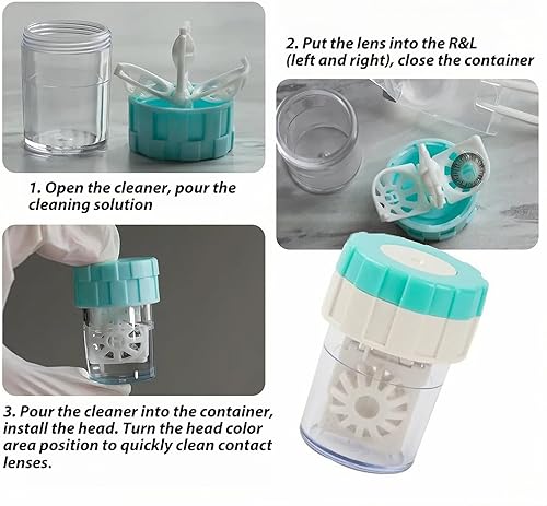 Miniatura 5 de 5 paquetes de limpiador de lentes de contacto para viajes a casa