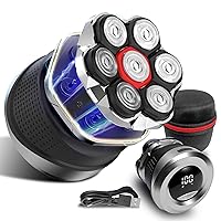 Rasoio Testa Calva Uomo -7D Rasoio Elettrico Barba - Capelli uomo Testa Impermeabile