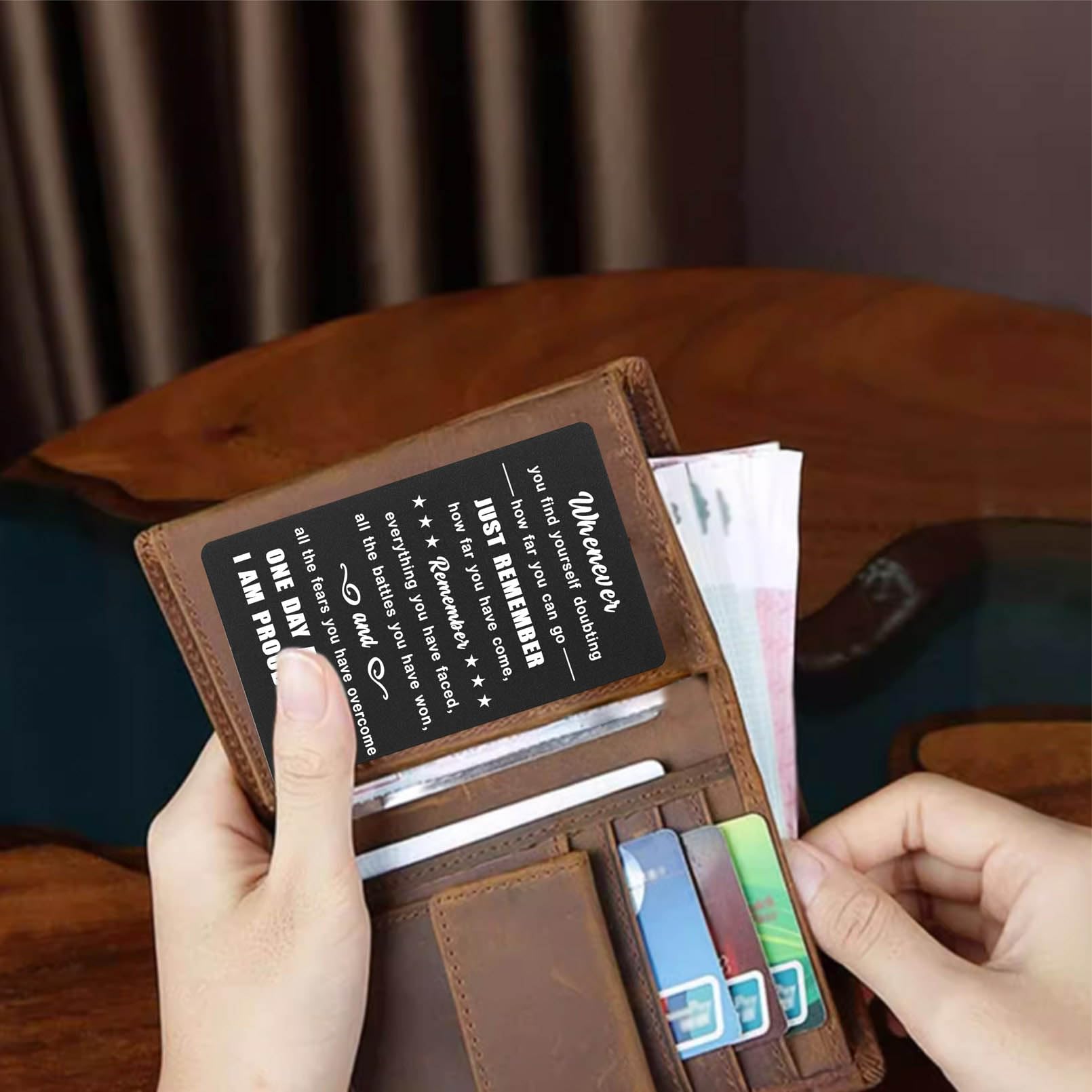 Sobriety Gifts for Men Women - Sober Metal Wallet Cards - Addiction Recovery Sober Anniversary Keepsake - Recovery AA NA Gifts