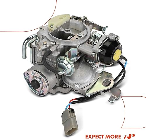Miniatura 9 de A-Premium Carburador de 2 barriles compatible con Nissan Pathfinder 1987-1988, 720 1983-1986, Pickup 1994-2004, Bluebird 1984, Datsun 1985, Atras