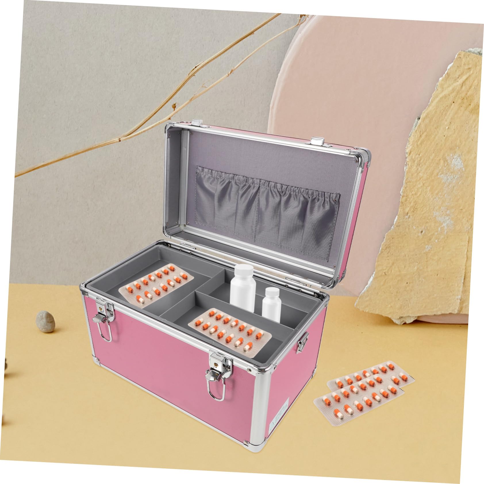 Caja De Reutilizable Botiquín Resistente Maletín De Primeros Auxilios Para Hogar y Deportes