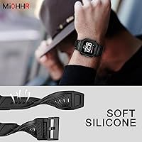 Vista 6 de MioHHR Caja y Correa de Acero Inoxidable Compatible con Correas para Fitbit Versa 4/3/2/Lite/Sense/Sense 2 con Estuche de Metal, Protector Deportivo