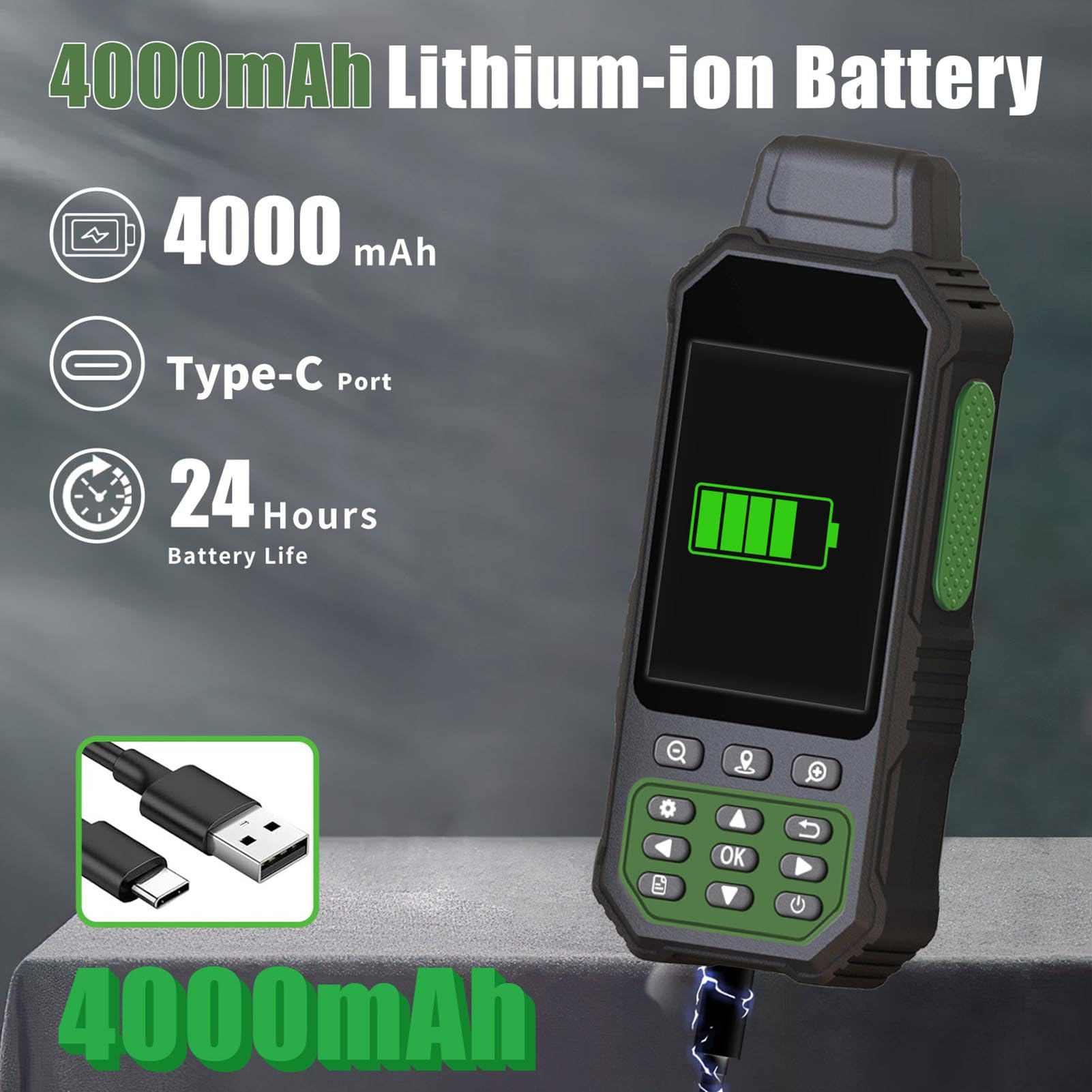 Équipement D'arpentage GPS Récepteur De Mesure avec Écran Couleur 3,2 Pouces 7 Méthodes pour Levé Topographique